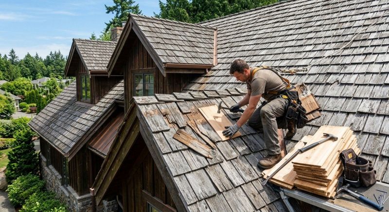 Cedar Shake Roof Repair in Arapahoe County, CO