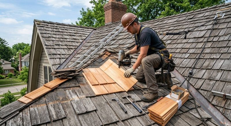Cedar Shake Roof Repair in Englewood, CO