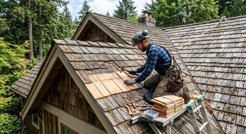 Cedar Shingles Repair in Aurora, CO