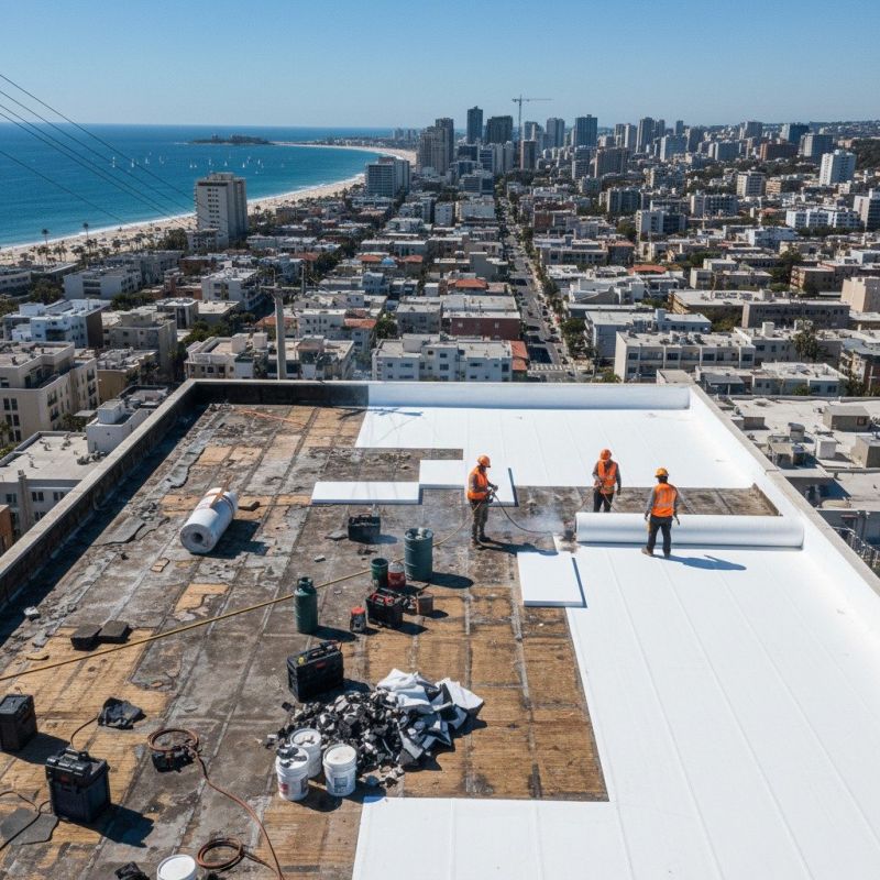 Flat Roof Replacement in Commerce City, CO