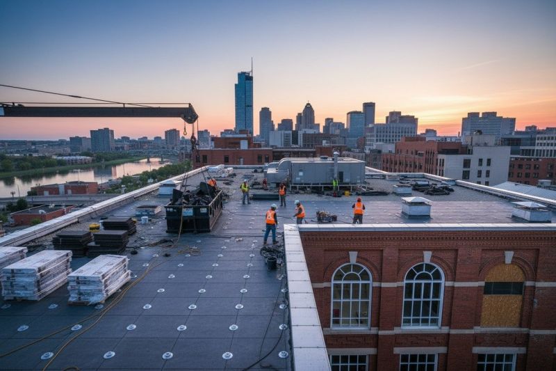 Flat Roof Replacement in Commerce City, CO