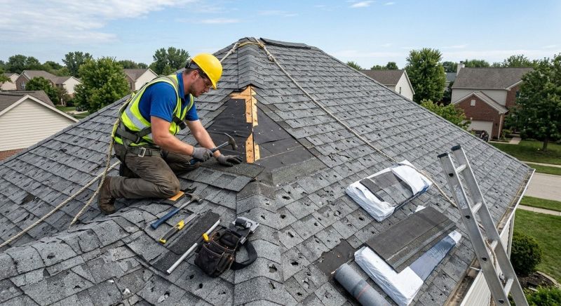 Hail Damage Roof Repair in Louisville, CO
