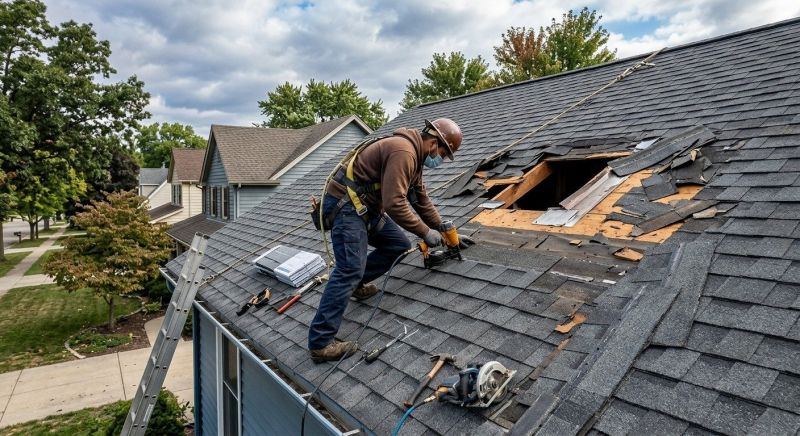 Hail Damage Roof Repair in Wheat Ridge, CO