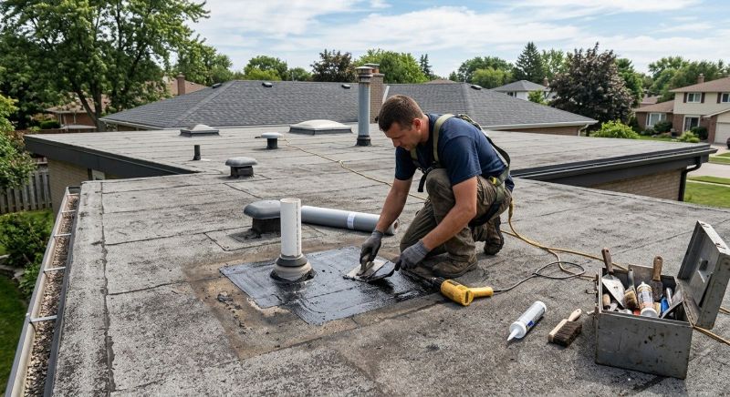 Rubber Roof Repair in Broomfield, CO