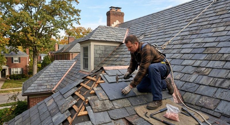 Slate Roof Repair in Bennett, CO