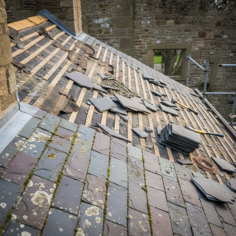 Slate Roof Replacement in Dacono, CO