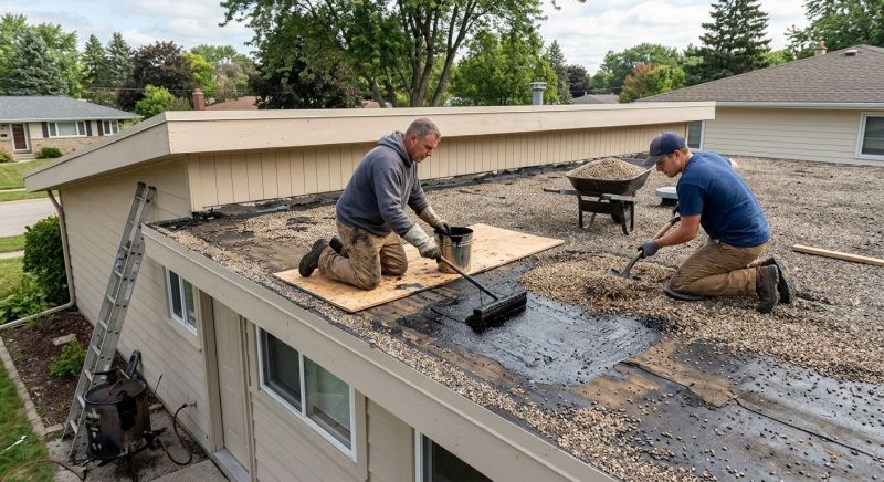 Tar And Gravel Roof Repair in Broomfield, CO