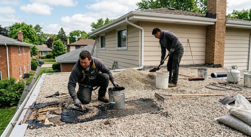 Tar And Gravel Roof Repair in Erie, CO