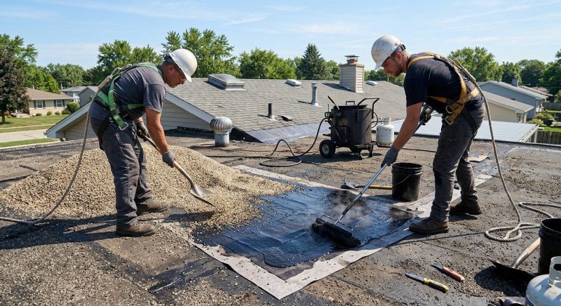 Tar And Gravel Roof Repair in Longmont, CO