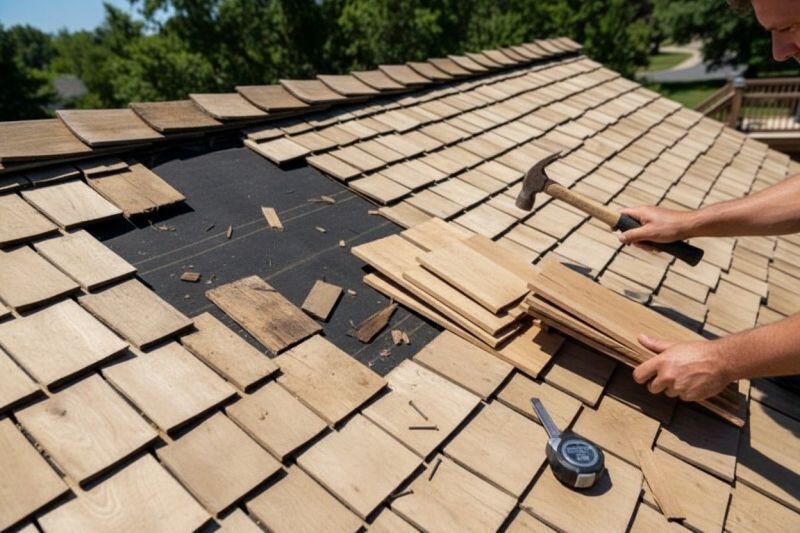 Wood Shake Roof Repair in Aurora, CO