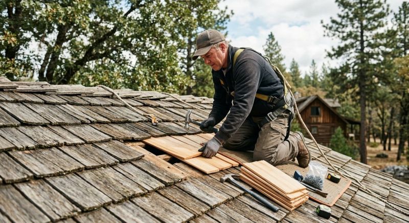 Wood Shake Roof Repair in Louisville, CO